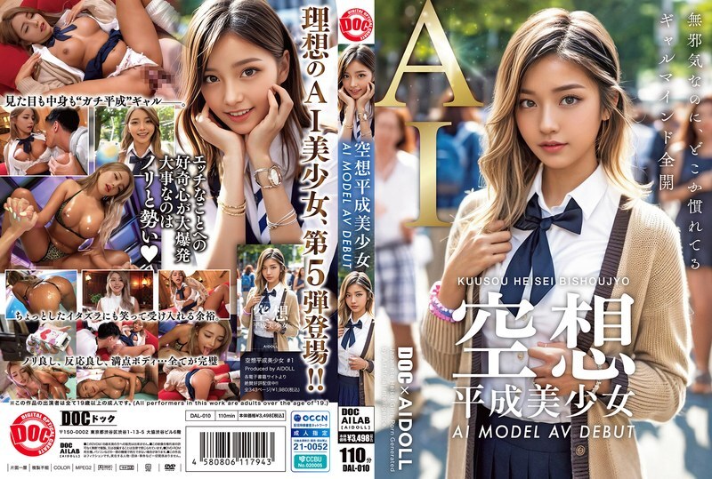 DAL-010 幻想平成美少女 AI 模型 AV 出道黑崎花 - 黑咲华