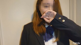 [Individual shooting] Connected with the returnee J system of a foreigner half, raw paco vaginal cum shot in a round light and plump pussy