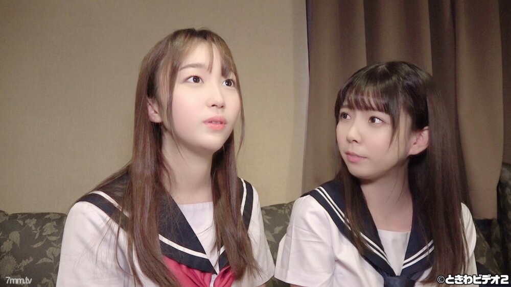 ❤新撮❤【中出し】県立商科現役生仲良し2人組 しずく＆ひかりと３Pで中出し