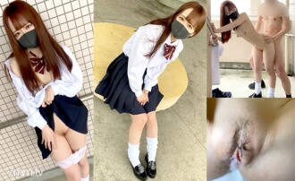 【無】学校帰りの美少女女子〇生を通学路で犯して全裸露出でハメ撮り☆大量生中出し♪ 