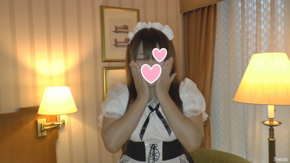【個人撮影】顔出し　にこにこ笑顔で愛嬌のある奥様に、メイドコスさせて、中出しwww【高画質版有】