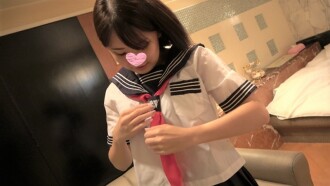 [Uncensored, Individual Shooting] Limited discount 780pt, A small-breasted amateur who was a J〇 until April is messed up in a uniform costume! Electric massager! Vibrator! She cums over and over with toys♡/Gonzo [Bonus High Quality]