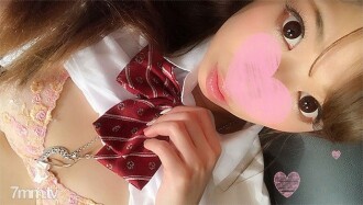 【無限∞絶頂】3P中出し♥美巨乳S級美女　制服×ノーパン黒パンスト「イクイクイクイクイク♥♥♥」プールサイド乳揺れ完堕ち激ピストン【モザ無】おまけ動画有