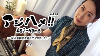 Zoi [Zoi] Ajihame!! Vol.14 ~ I healed the flight attendant and did it! ~ - Uncensored adult video HEYZO