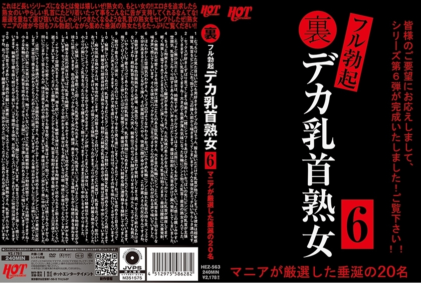HEZ-563 HEZ-563 背部完全勃起Deca乳头熟女6 20梦寐以求的人被疯子精心挑选