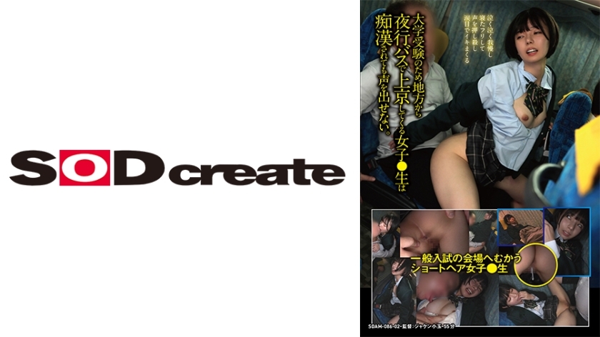 SDAM-8602 【前往高考考场的短髮女高中生】从农村搭乘夜间巴士来到东京参加高考的女高中生，即使被猥亵也无法发出声音。我忍住哭声，假装睡着了，压低声音，眼含泪水地射精。在线观看
